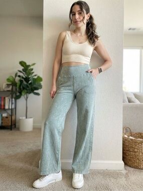 T Party Fashion Wide Leg High Waist Leggings